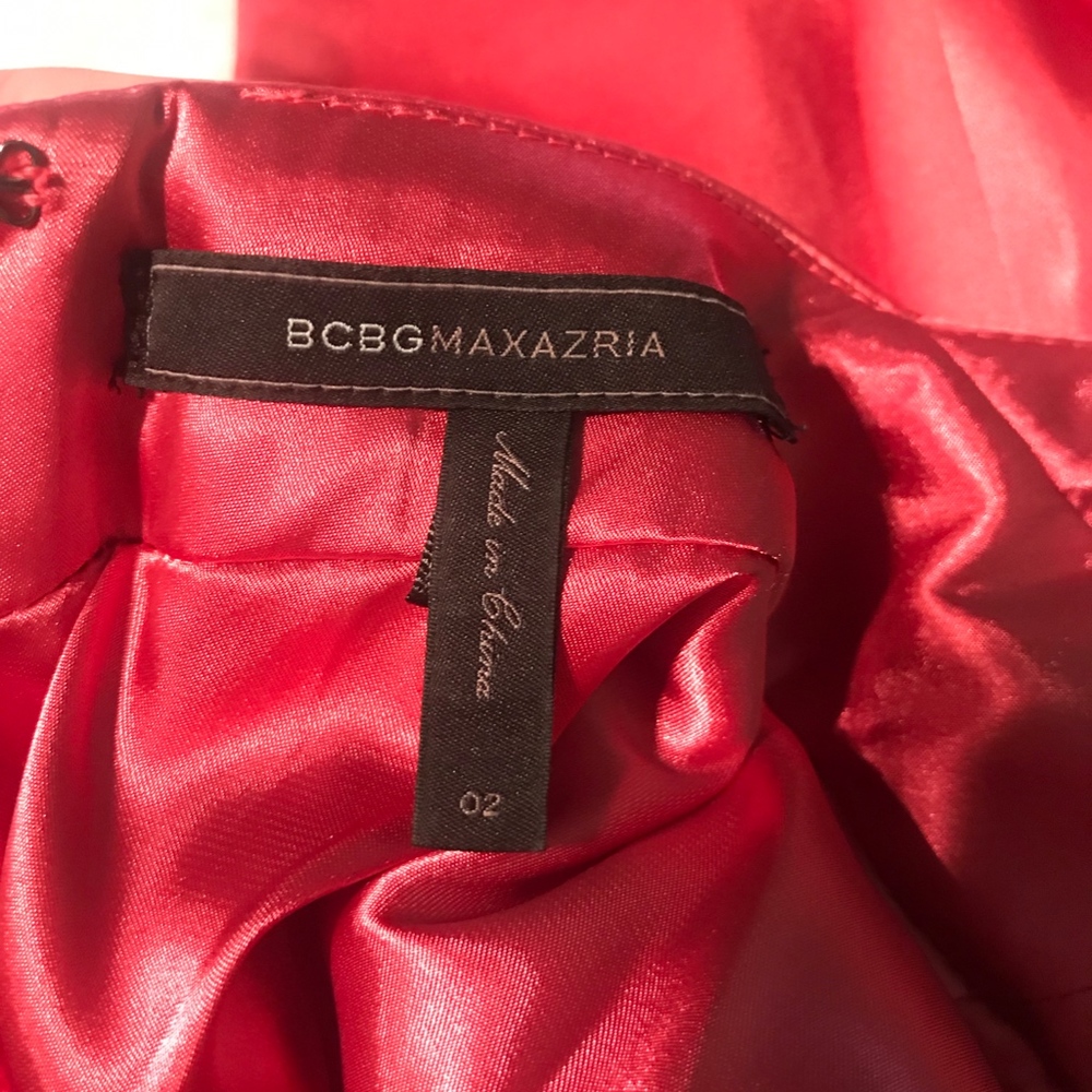 BCBGMaxAzria Raspberry gown - Picture 4 of 5